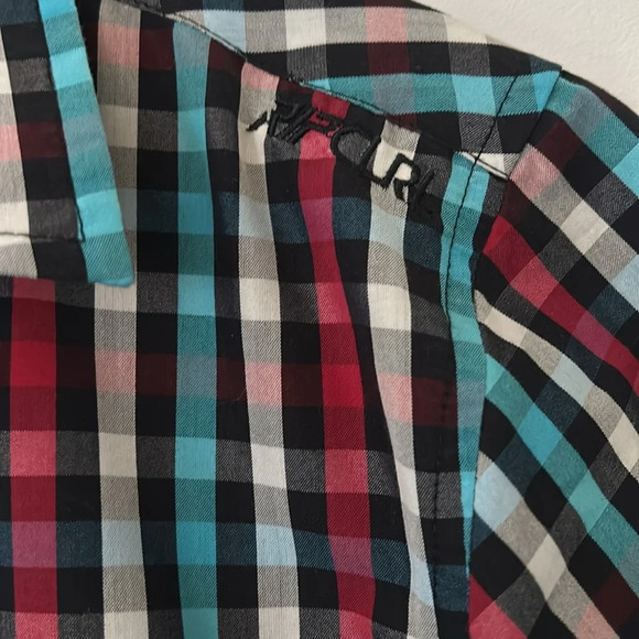 Rip Curl Men's Gonz Check Short Sleeve Woven - Picture 4 of 5